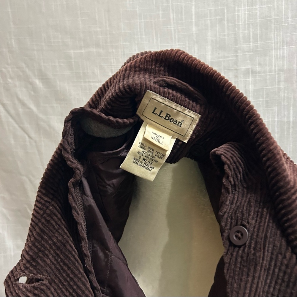 L.L.Bean brown corduroy jacket S - Picture 5 of 5
